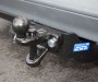 Ball and pin hitch on flange towbar